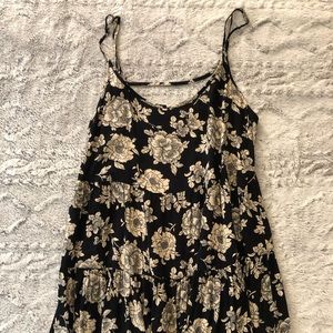 Brandy Melville black and cream dress.